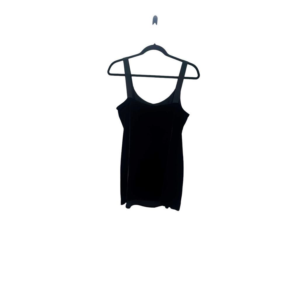 Eileen Fisher Silk Blend Velvet Scoop Neck Tank top Sleeveless Black Size S NWOT